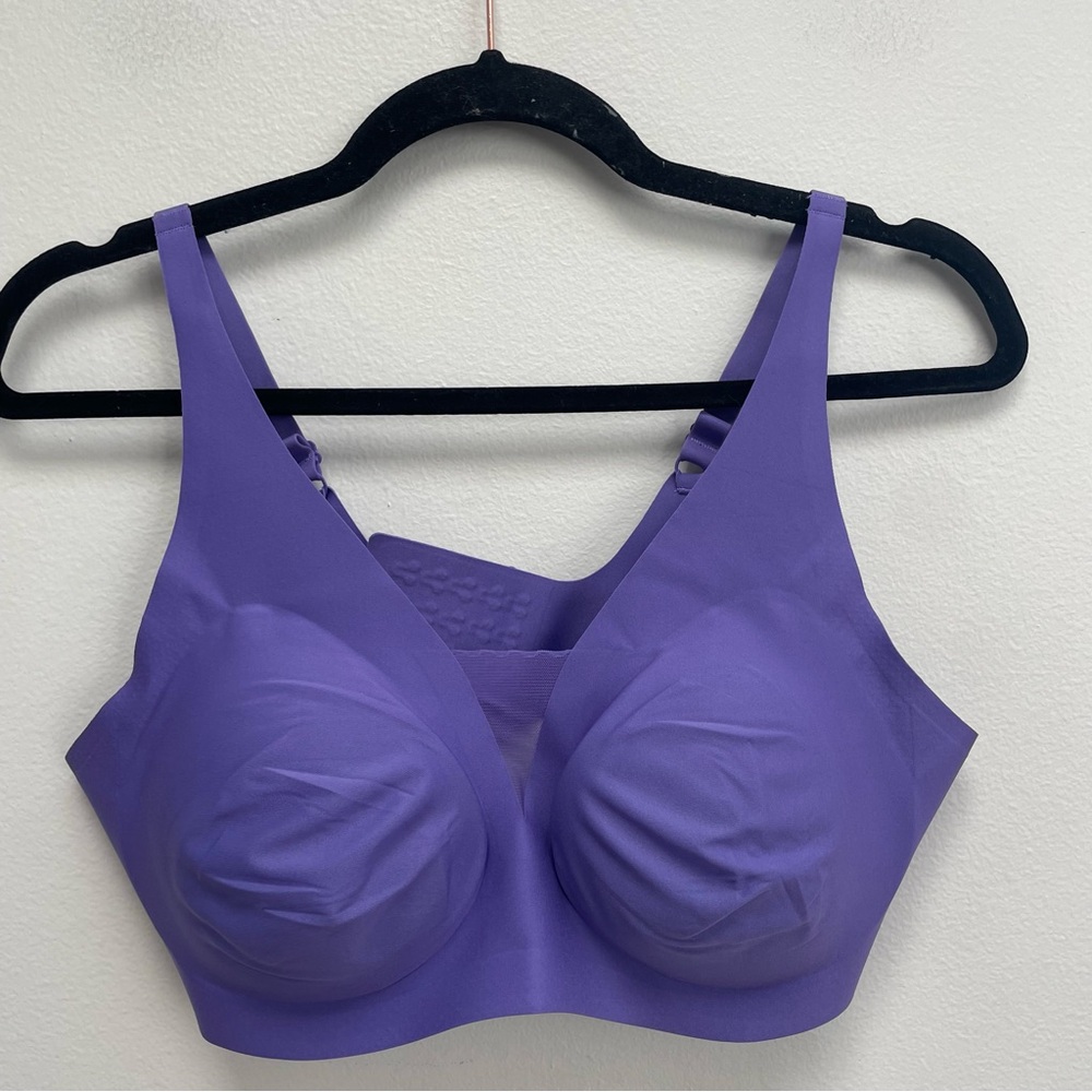 KNIX Shadow Mesh T-Shirt Bra Set Size XL+purple wireless
